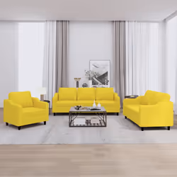 VidaXL 3201775 Ensemble de meubles de salle à manger Jaune
