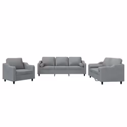 VidaXL 3201786, Gris, mousse, Métal, Polyester, Textile, 198 cm, 77 cm, 80 cm
