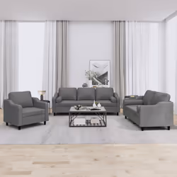 VidaXL 3201787 Ensemble de meubles de salle à manger Gris