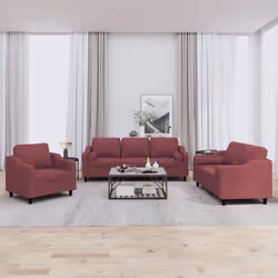 VidaXL 3201800 Ensemble de meubles de salle à manger Rouge