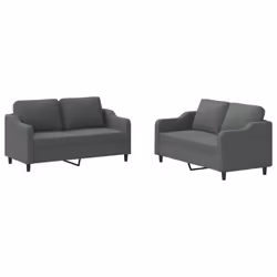 VidaXL 3201803, Gris, mousse, Métal, Polyester, Textile, 158 cm, 77 cm, 80 cm