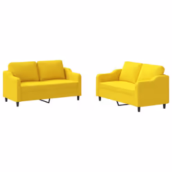 VidaXL 3201807, Jaune, mousse, Métal, Polyester, Textile, 158 cm, 77 cm, 80 cm
