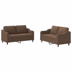 VidaXL 3201813, Marron, mousse, Métal, Polyester, Textile, 158 cm, 77 cm, 80 cm
