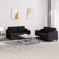 VidaXL 3201814 Ensemble de meubles de salle à manger Noir