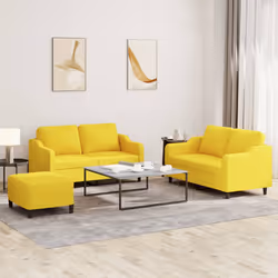 VidaXL 3201815 Ensemble de meubles de salle à manger Jaune