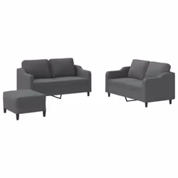VidaXL 3201819, Gris, mousse, Métal, Polyester, Textile, 158 cm, 77 cm, 80 cm