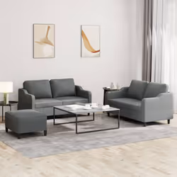 VidaXL 3201819 Ensemble de meubles de salle à manger Gris
