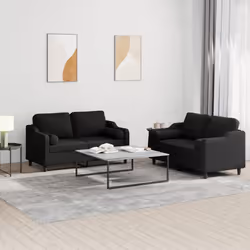 VidaXL 3201822 Ensemble de meubles de salle à manger Noir