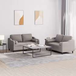 VidaXL 3201825 Ensemble de meubles de salle à manger Taupe