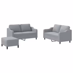 VidaXL 3201826, Gris, mousse, Métal, Polyester, Textile, 158 cm, 77 cm, 80 cm
