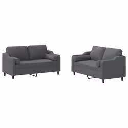 VidaXL 3201827, Gris, mousse, Métal, Polyester, Textile, 158 cm, 77 cm, 80 cm