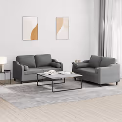 VidaXL 3201827 Ensemble de meubles de salle à manger Gris