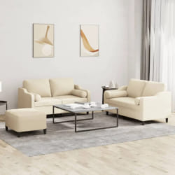 vidaXL Ensemble Canapés 3 pcs