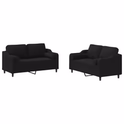 VidaXL 3201830, Noir, mousse, Métal, Polyester, Textile, 158 cm, 77 cm, 80 cm
