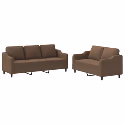 VidaXL 3201837, Marron, mousse, Métal, Polyester, Textile, 198 cm, 77 cm, 80 cm