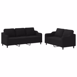 VidaXL 3201838, Noir, mousse, Métal, Polyester, Textile, 198 cm, 77 cm, 80 cm