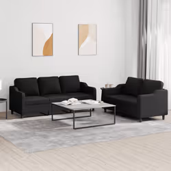 VidaXL 3201838 Ensemble de meubles de salle à manger Noir