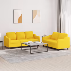 VidaXL 3201839 Ensemble de meubles de salle à manger Jaune