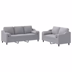 VidaXL 3201842, Gris, mousse, Métal, Polyester, Textile, 198 cm, 77 cm, 80 cm