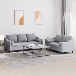 VidaXL 3201842 Ensemble de meubles de salle à manger Gris