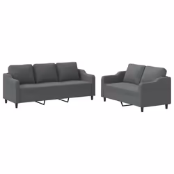 VidaXL 3201843, Gris, mousse, Métal, Polyester, Textile, 198 cm, 77 cm, 80 cm