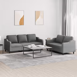 VidaXL 3201843 Ensemble de meubles de salle à manger Gris