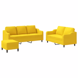 VidaXL 3201847, Jaune, mousse, Métal, Polyester, Textile, 198 cm, 77 cm, 80 cm