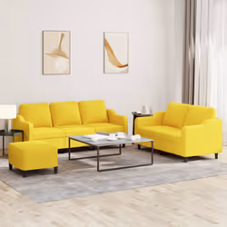VidaXL 3201847 Ensemble de meubles de salle à manger Jaune