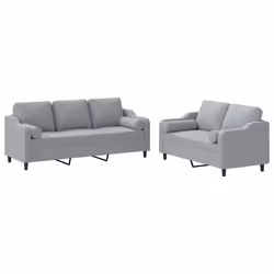 VidaXL 3201850, Gris, mousse, Métal, Polyester, Textile, 198 cm, 77 cm, 80 cm