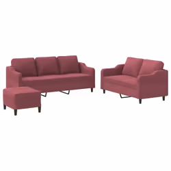 VidaXL 3201856, Rouge, mousse, Métal, Polyester, Textile, 198 cm, 77 cm, 80 cm