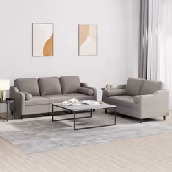 VidaXL 3201857 Ensemble de meubles de salle à manger Taupe