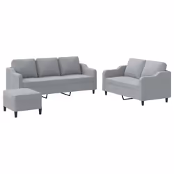 VidaXL 3201858, Gris, mousse, Métal, Polyester, Textile, 198 cm, 77 cm, 80 cm