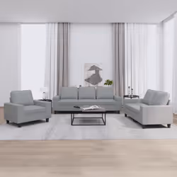 VidaXL 3201866 Ensemble de meubles de salle à manger Gris