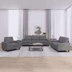 VidaXL 3201867 Ensemble de meubles de salle à manger Gris