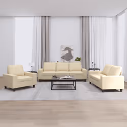 VidaXL 3201868 Ensemble de meubles de salle à manger Crème