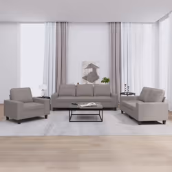 VidaXL 3201873 Ensemble de meubles de salle à manger Taupe