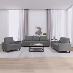 VidaXL 3201875 Ensemble de meubles de salle à manger Gris