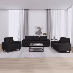 VidaXL 3201878, Noir, mousse, Métal, Polyester, Textile, 2,14 m, 77 cm, 80 cm