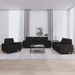 VidaXL 3201878 Ensemble de meubles de salle à manger Noir