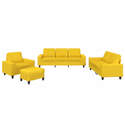 VidaXL 3201879, Jaune, mousse, Métal, Polyester, Textile, 2,14 m, 77 cm, 80 cm
