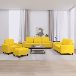 VidaXL 3201879 Ensemble de meubles de salle à manger Jaune