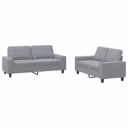VidaXL 3201882, Gris, mousse, Métal, Polyester, Textile, 174 cm, 77 cm, 80 cm