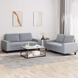 VidaXL 3201882 Ensemble de meubles de salle à manger Gris