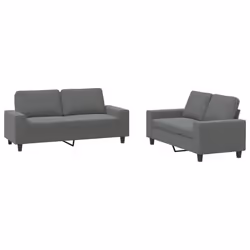 VidaXL 3201883, Gris, mousse, Métal, Polyester, Textile, 174 cm, 77 cm, 80 cm