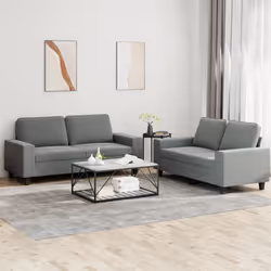 VidaXL 3201883 Ensemble de meubles de salle à manger Gris