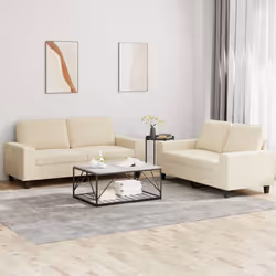 VidaXL 3201884 Ensemble de meubles de salle à manger Crème