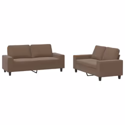 VidaXL 3201885, Marron, mousse, Métal, Polyester, Textile, 174 cm, 77 cm, 80 cm