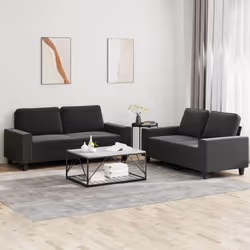 VidaXL 3201886 Ensemble de meubles de salle à manger Noir