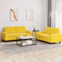 VidaXL 3201887 Ensemble de meubles de salle à manger Jaune