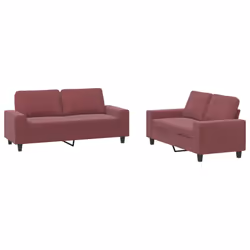 VidaXL 3201888, Rouge, mousse, Métal, Polyester, Textile, 174 cm, 77 cm, 80 cm
